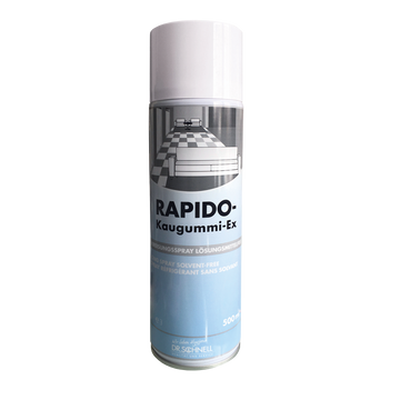 Dr. Schnell RAPIDO-Kaugummi-Ex Vereisungsspray - Zur Entfernung von Kaugummis auf Textilien, Bodenbelägen und Oberflächen - 500 ml Sprühdose