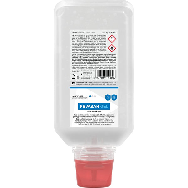 PEVASAN GEL Hautschutzgel - Hygienisches Händedesinfektionsmittel und Schutzgel