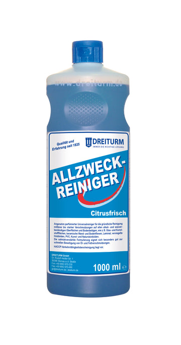 Dreiturm Allzweckreiniger mit Citrus Frische - 1 Liter Flasche